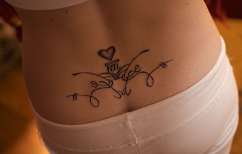 Love Heart Tattoo Designs For Women