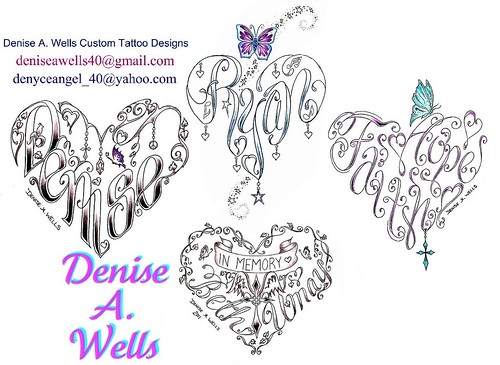 Love Heart Tattoo Designs For Women