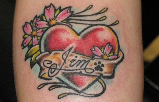 Love Heart Tattoo Designs Girls