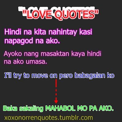 Love Quotes For Him Tagalog Tumblr