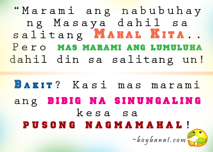 Love Quotes Tagalog 2012