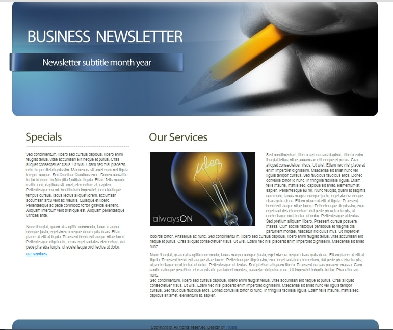 Newsletter Layout Templates Free Download