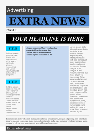 Newspaper Article Template