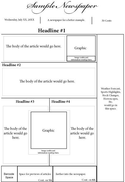 Newspaper Front Page Template For Word