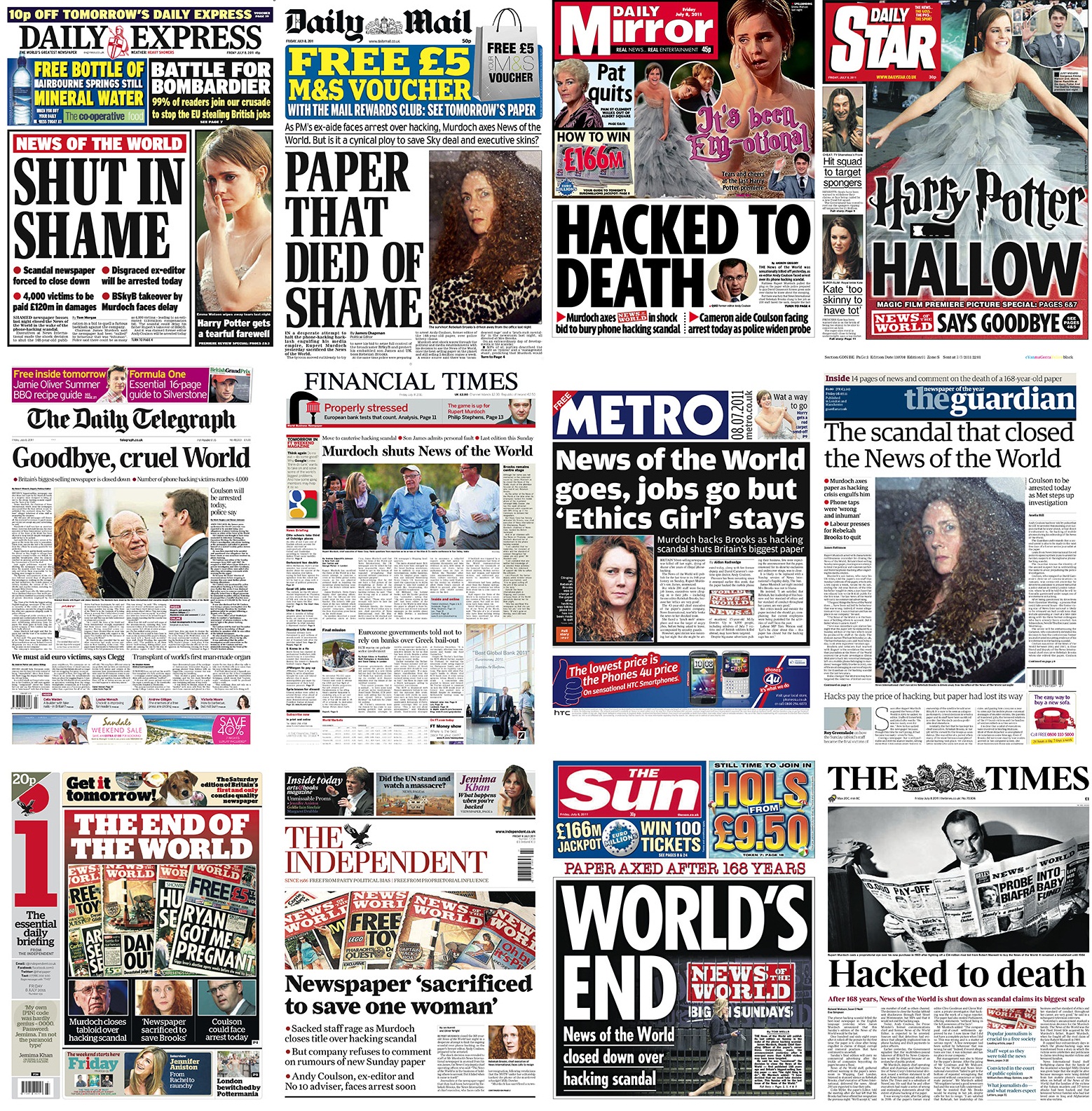 Newspaper Front Pages Uk Today