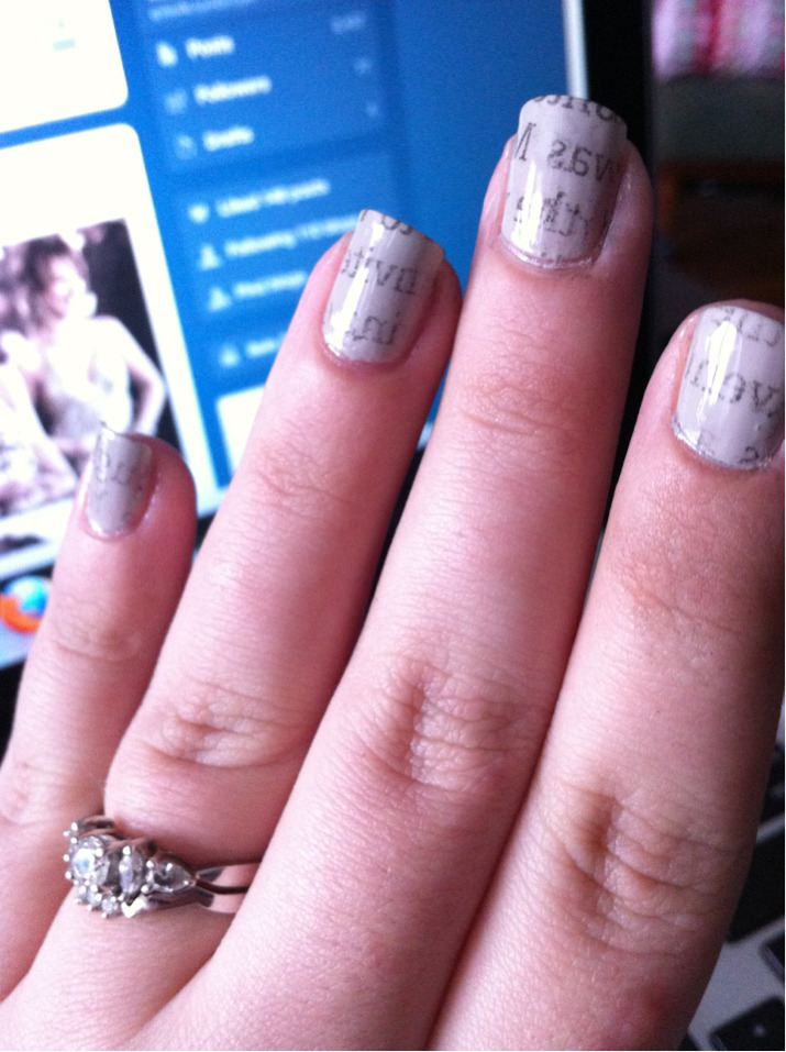 Newspaper Nails