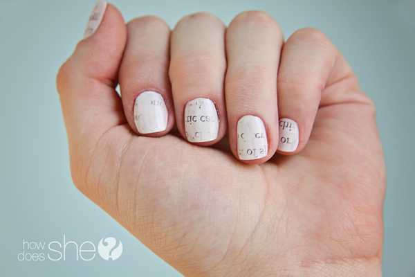 Newspaper Nails