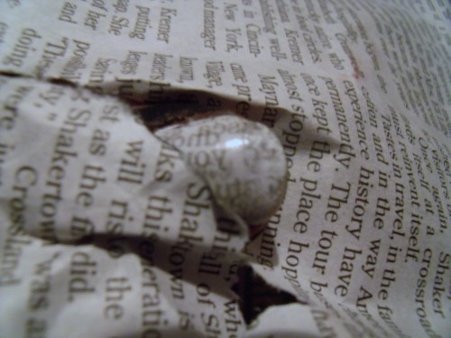 Newspaper Nails With Water