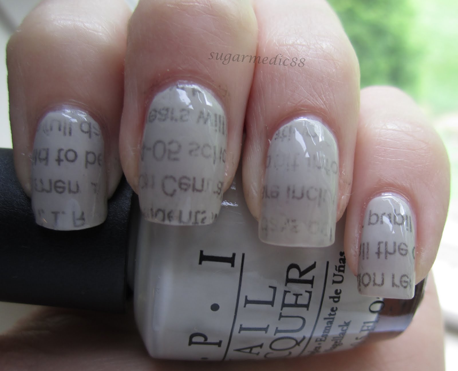 Newspaper Nails With Water Step By Step