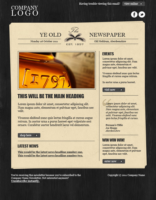 Newspaper Templates Free Download