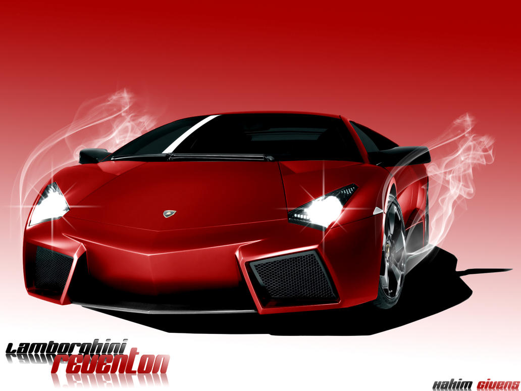 Red Lamborghini Reventon Wallpaper