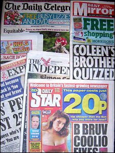 Sunday Newspaper Headlines Uk